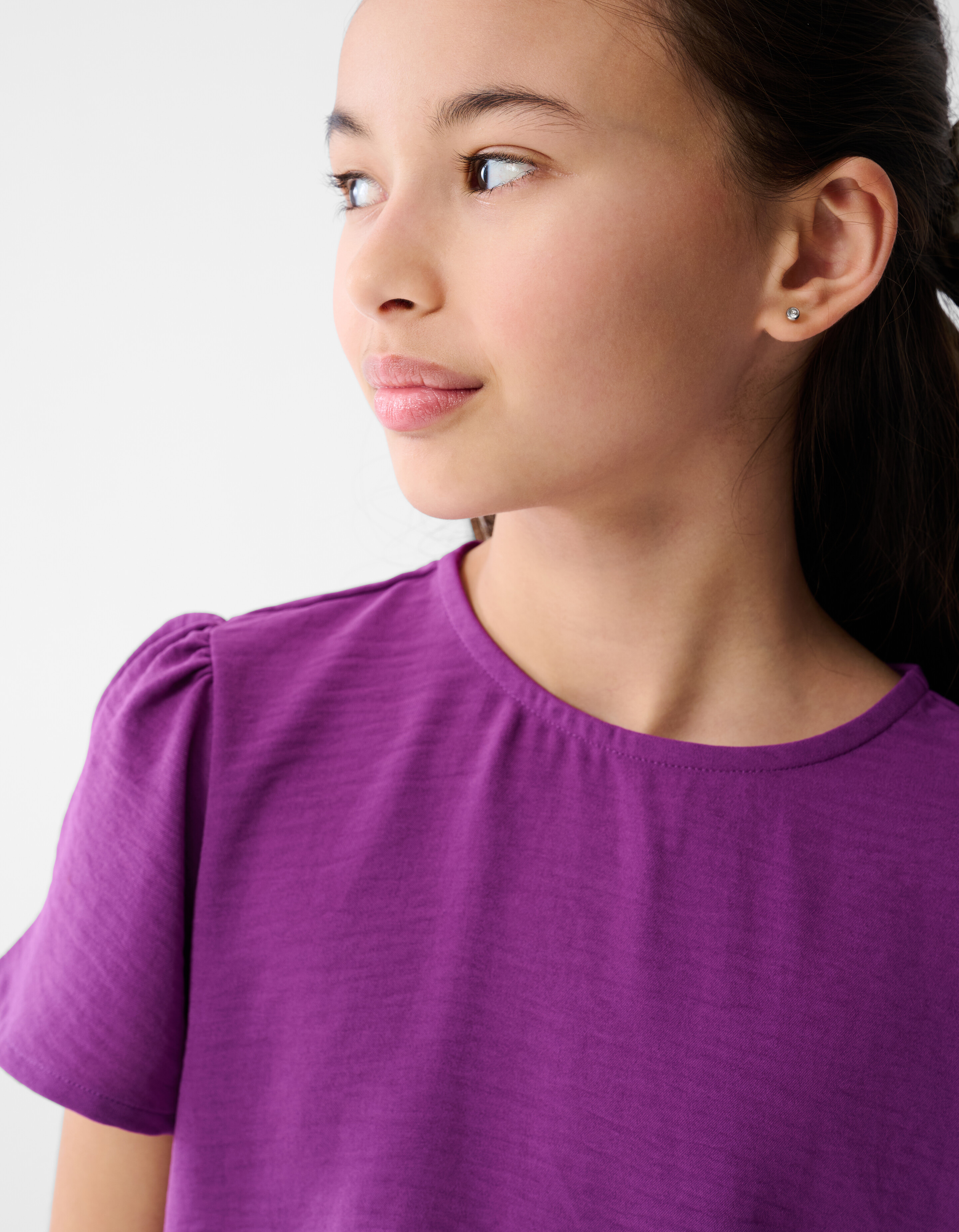 Twist T-shirt Donkerpaars SHOEBY GIRLS