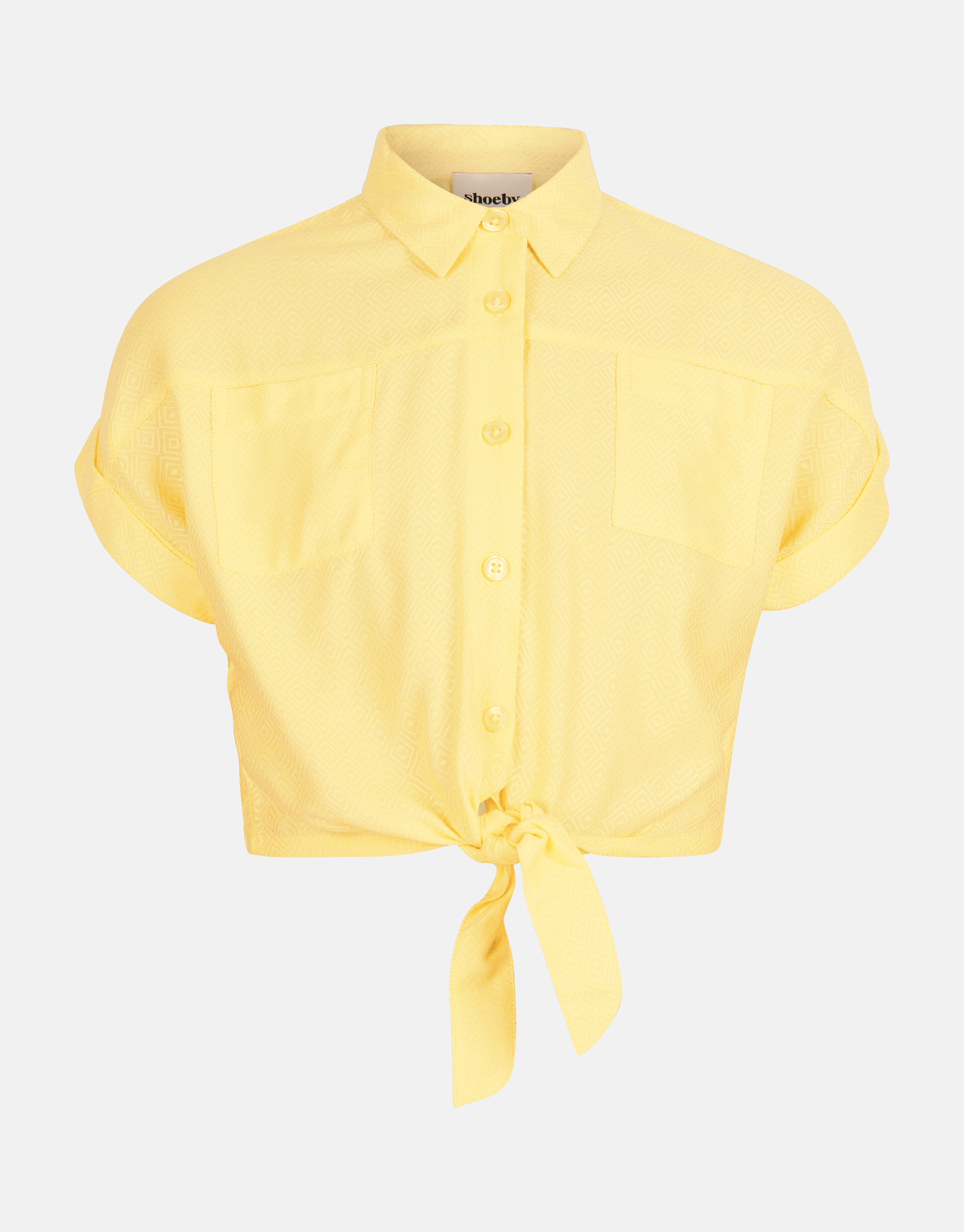 Jacquard Blouse Geel SHOEBY GIRLS