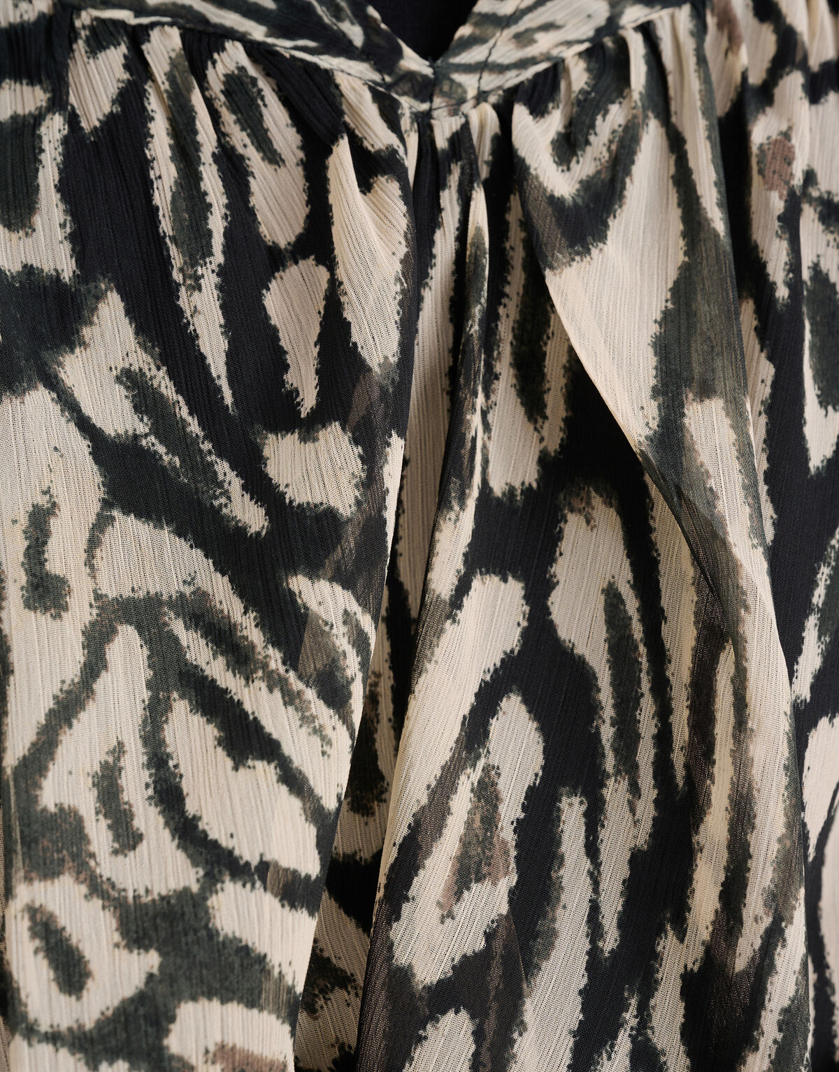 Leopard Print Blouse Zwart SHOEBY WOMEN