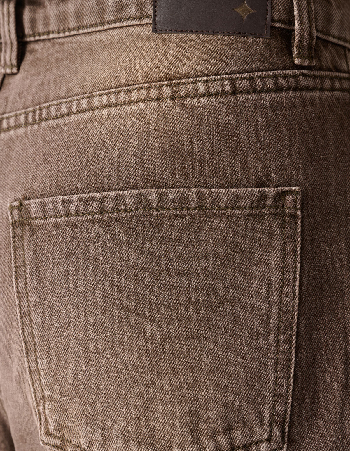 Asymmetric Barrel Fit Jeans Washed Bruin SHOEBY WOMEN