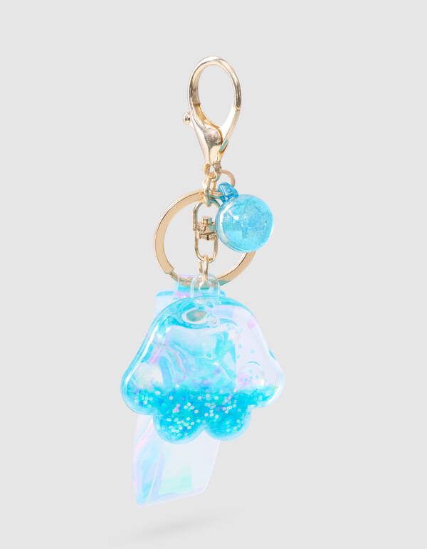 Poot Afdruk Sleutelhanger Blauw SHOEBY ACCESSOIRES