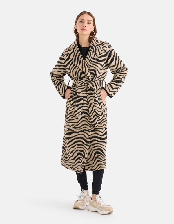 Zebra Jas Zwart/Beige SHOEBY WOMEN