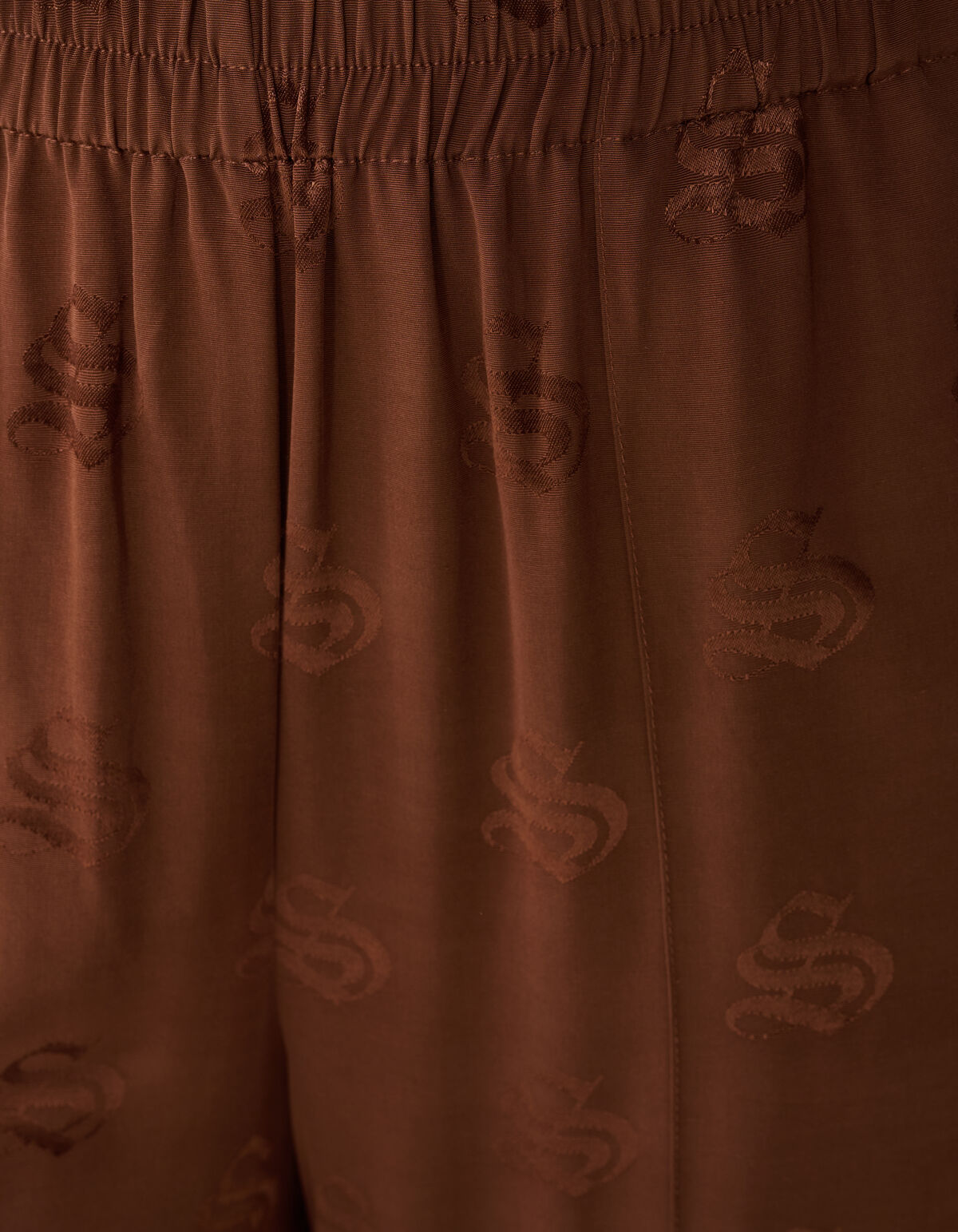 Logo Jacquard Broek Bruin SHOEBY WOMEN
