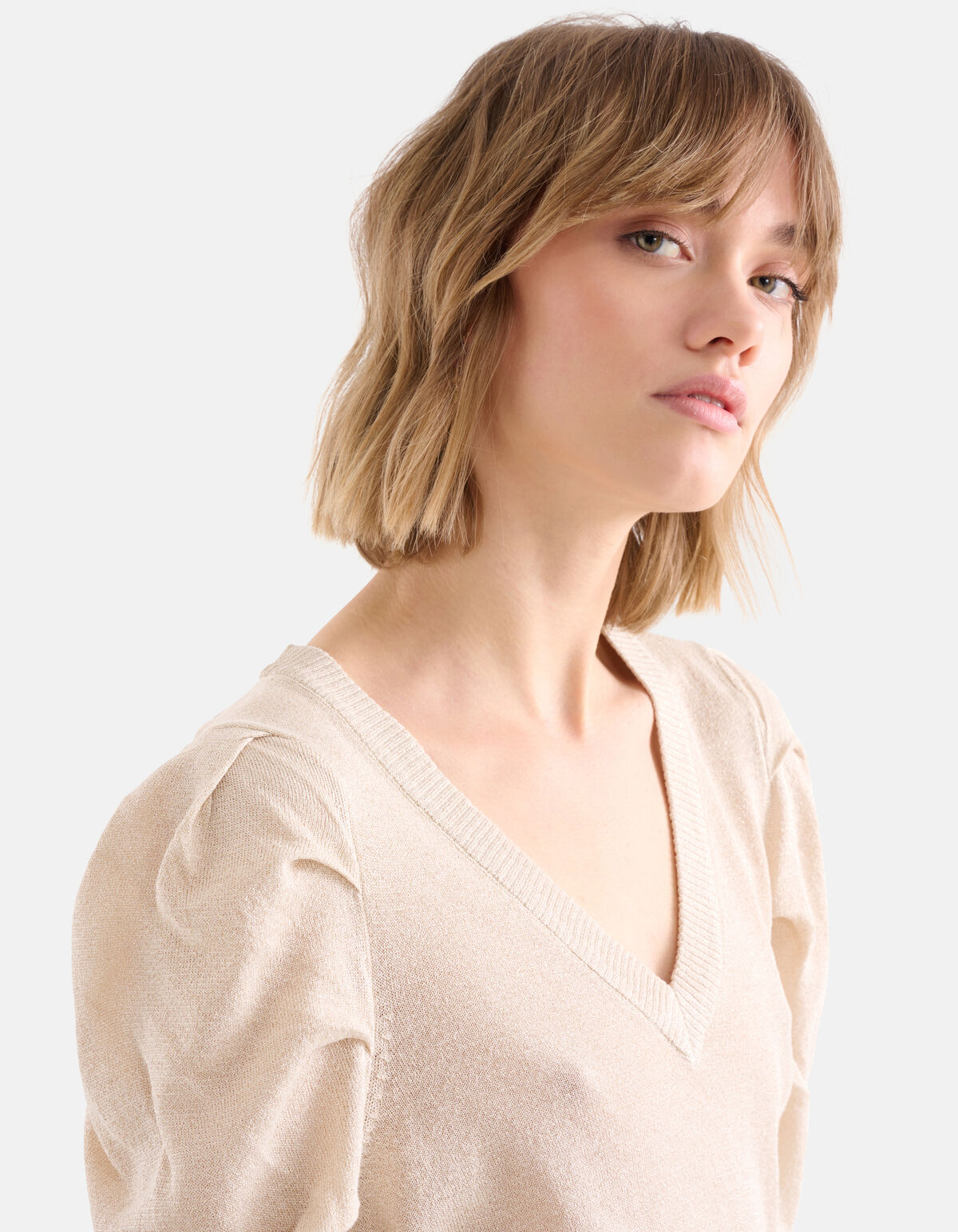 Glitter Trui Beige SHOEBY WOMEN
