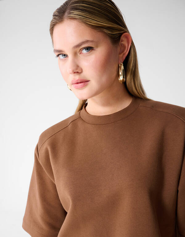 Oversized Sweat T-shirt Bruin SHOEBY WOMEN