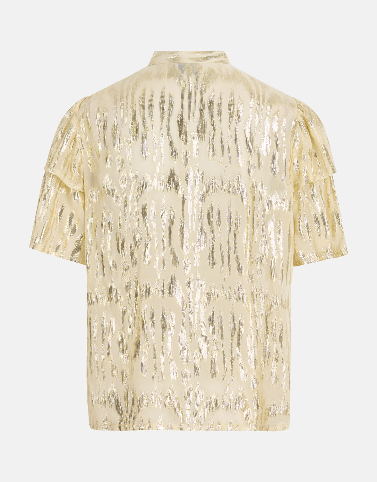 Jacquard Lurex Top Gebroken Wit SHOEBY WOMEN