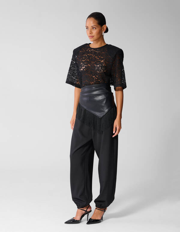 Pleat Balloon Fit Broek Zwart SHOEBY WOMEN