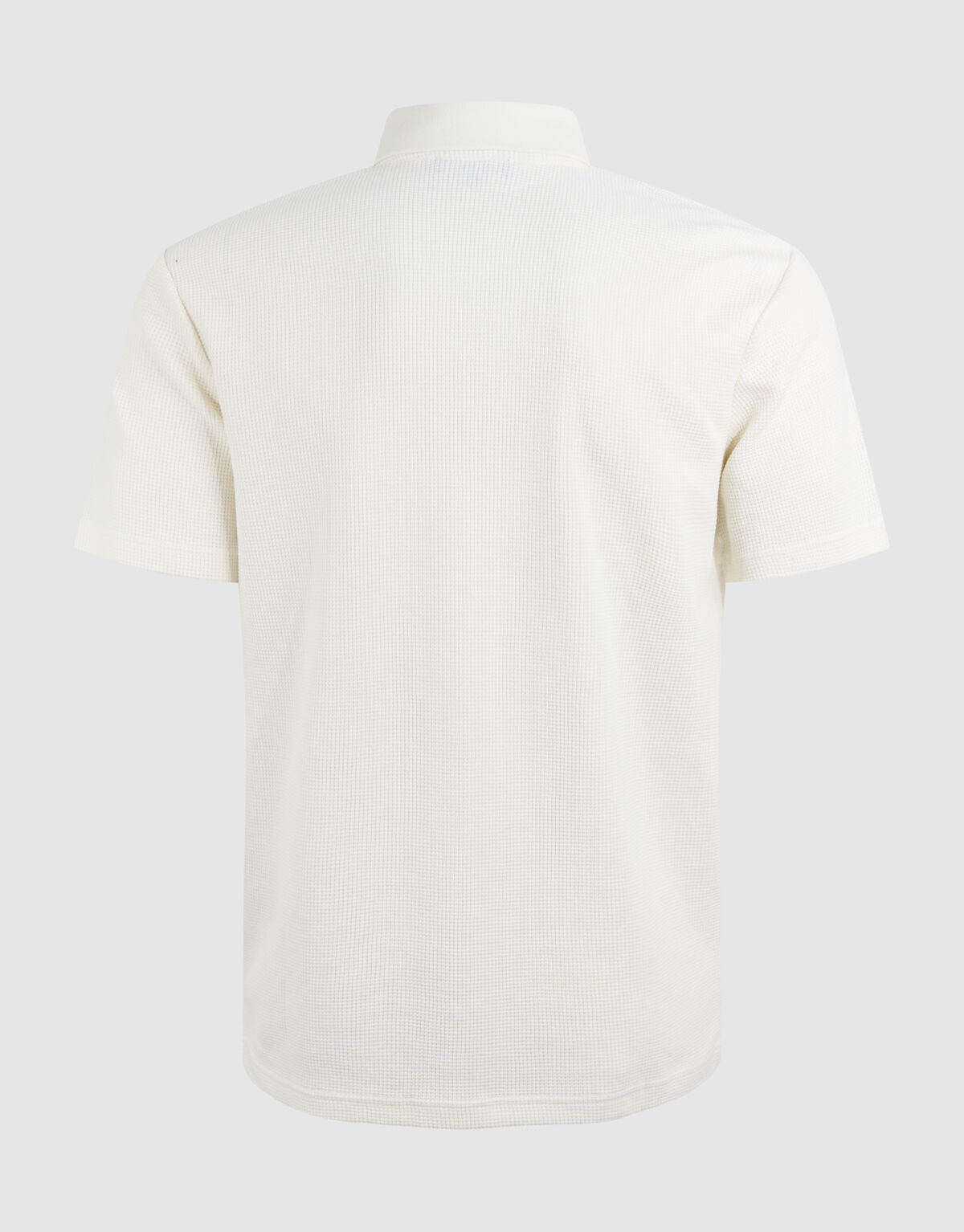 Structuur Jersey Polo Gebroken Wit SHOEBY MEN