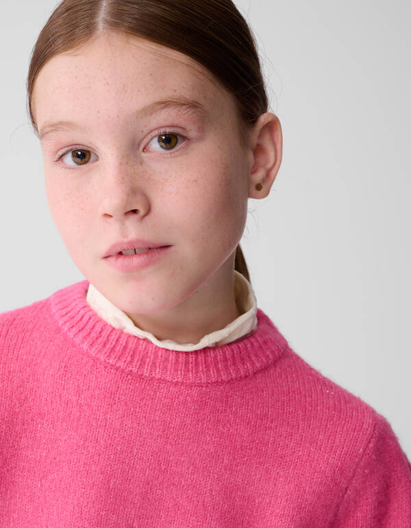 Open Back Strik Trui Roze SHOEBY GIRLS