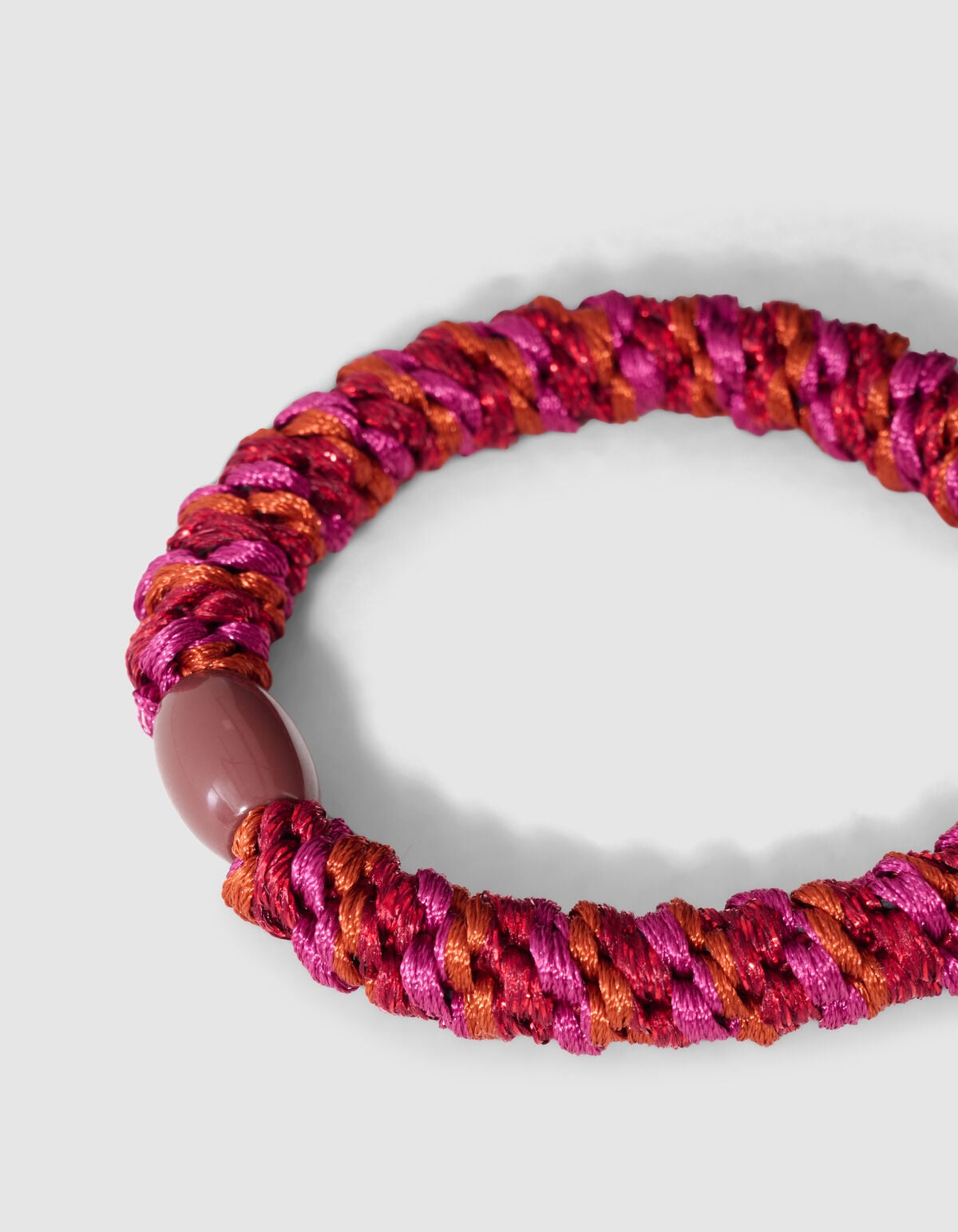 Lurex Haarelastiek Donkeroze/Oranje SHOEBY ACCESSOIRES