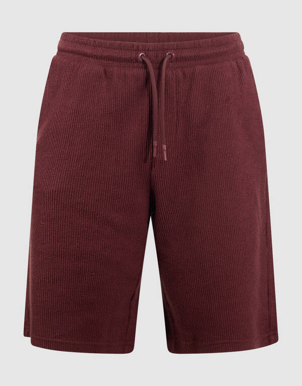 Rib Short Donkerrood SHOEBY MEN