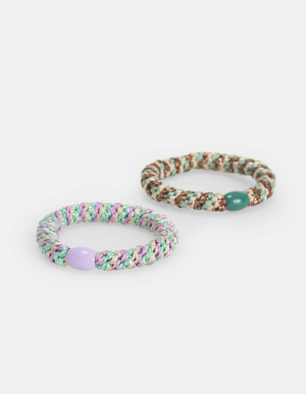 Haarelastiek Set Groen SHOEBY ACCESSOIRES