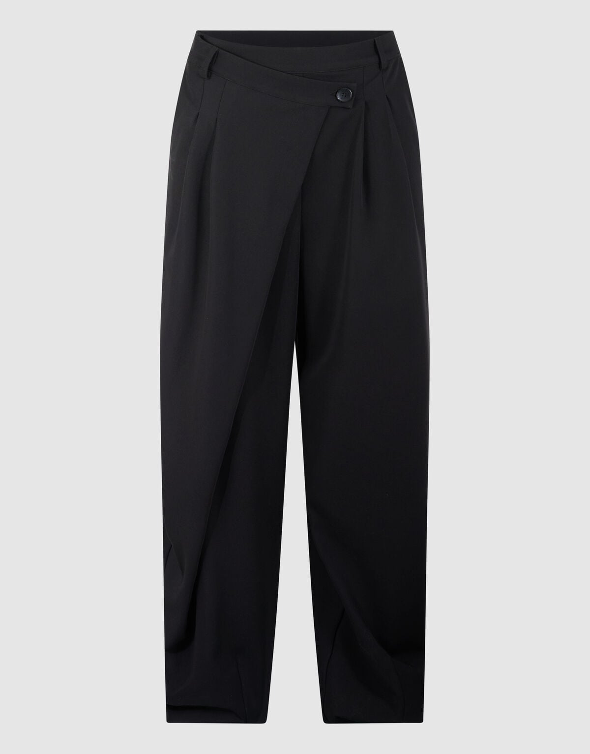 Waistband Barrel Fit Pantalon Zwart By Monica SHOEBY WOMEN