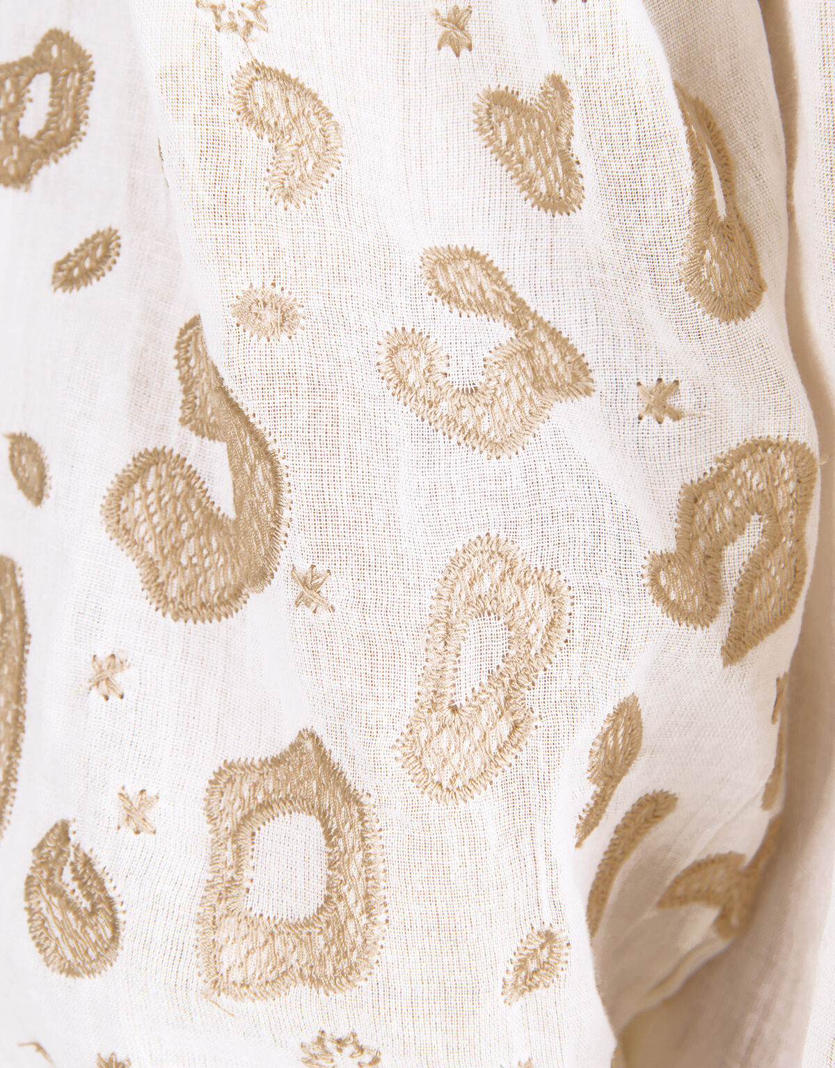 Embroidery Blouse Wit SHOEBY GIRLS