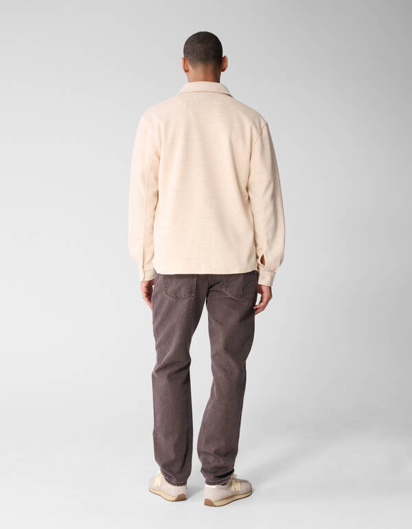 Straight Fit Broek Washed Donkerbruin SHOEBY MEN