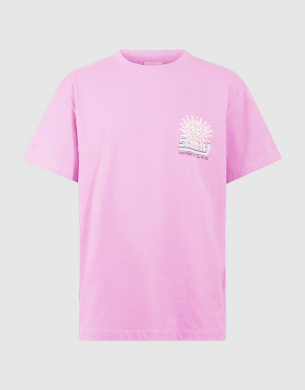Sun Artwork T-shirt Paars SHOEBY GIRLS