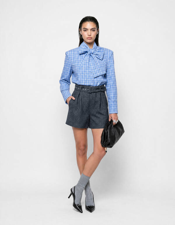 Belted Short Grijs SHOEBY WOMEN