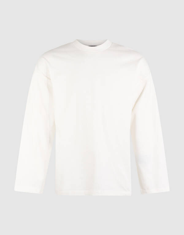 Basis Relaxed Fit Longsleeve Wit SHOEBY MEN