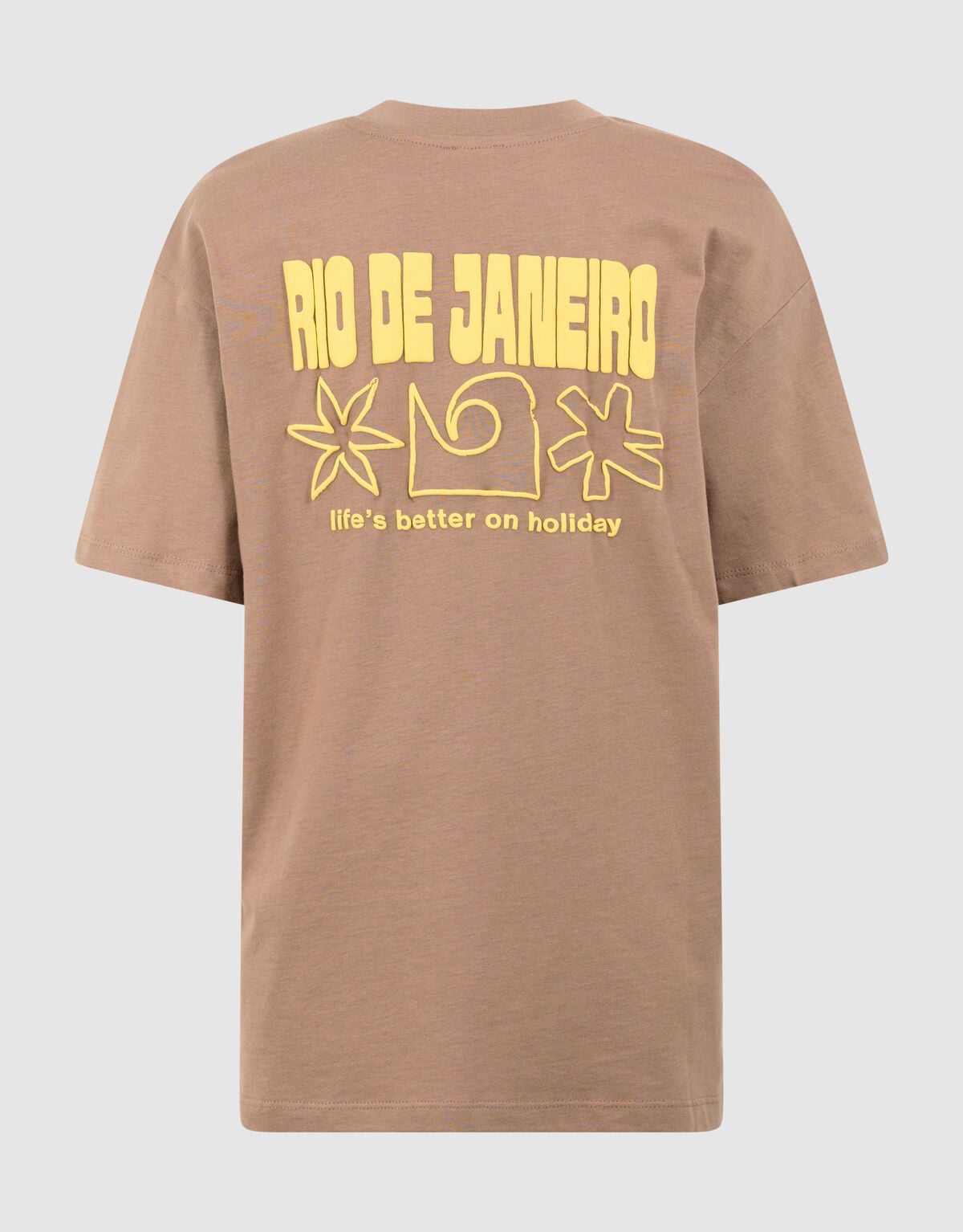 Holiday Artwork T-shirt Lichtbruin SHOEBY BOYS