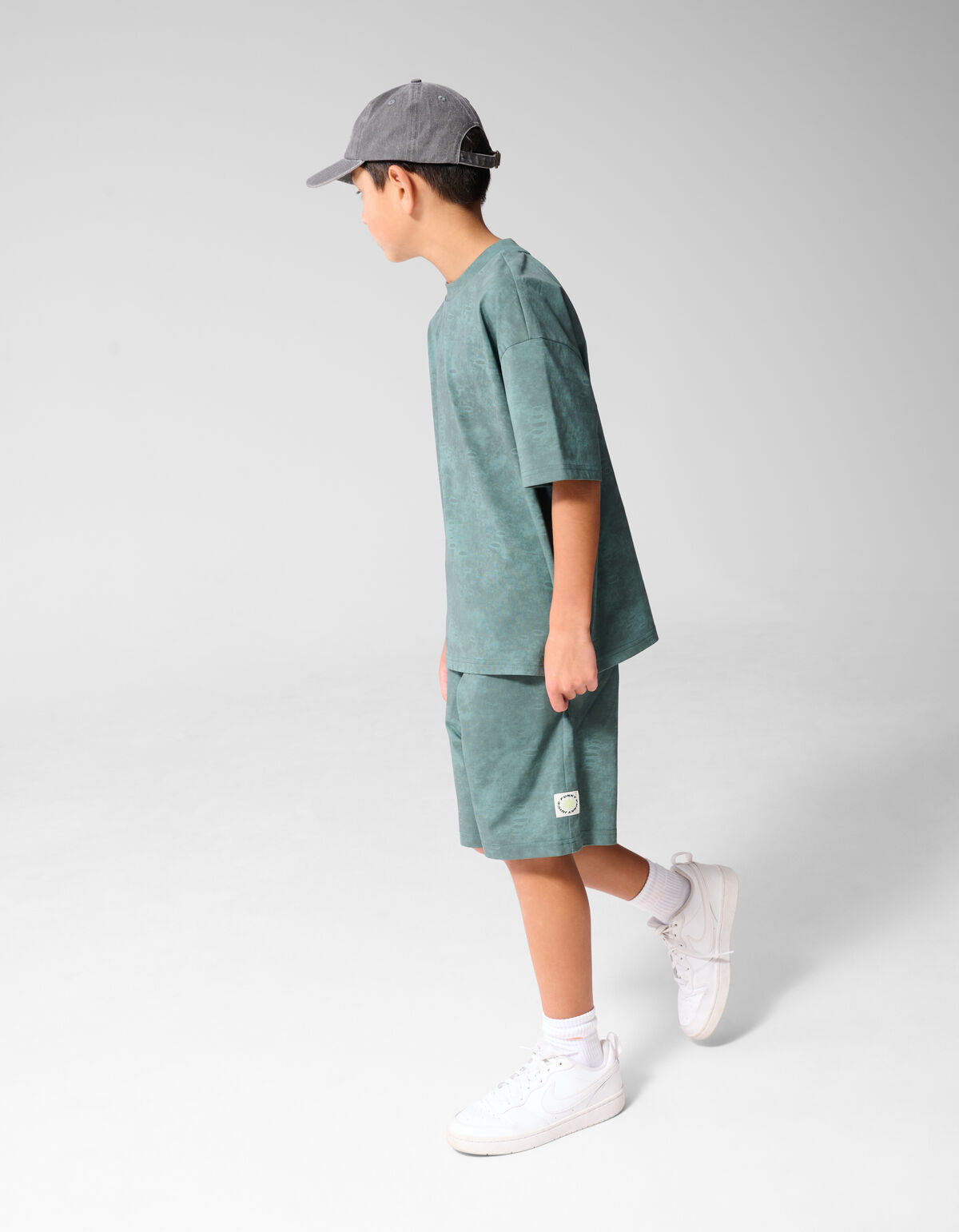 Washed Short Groen SHOEBY BOYS