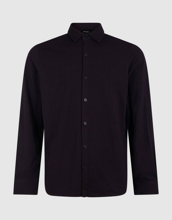 Printed Logo Overhemd Donkerrood SHOEBY MEN