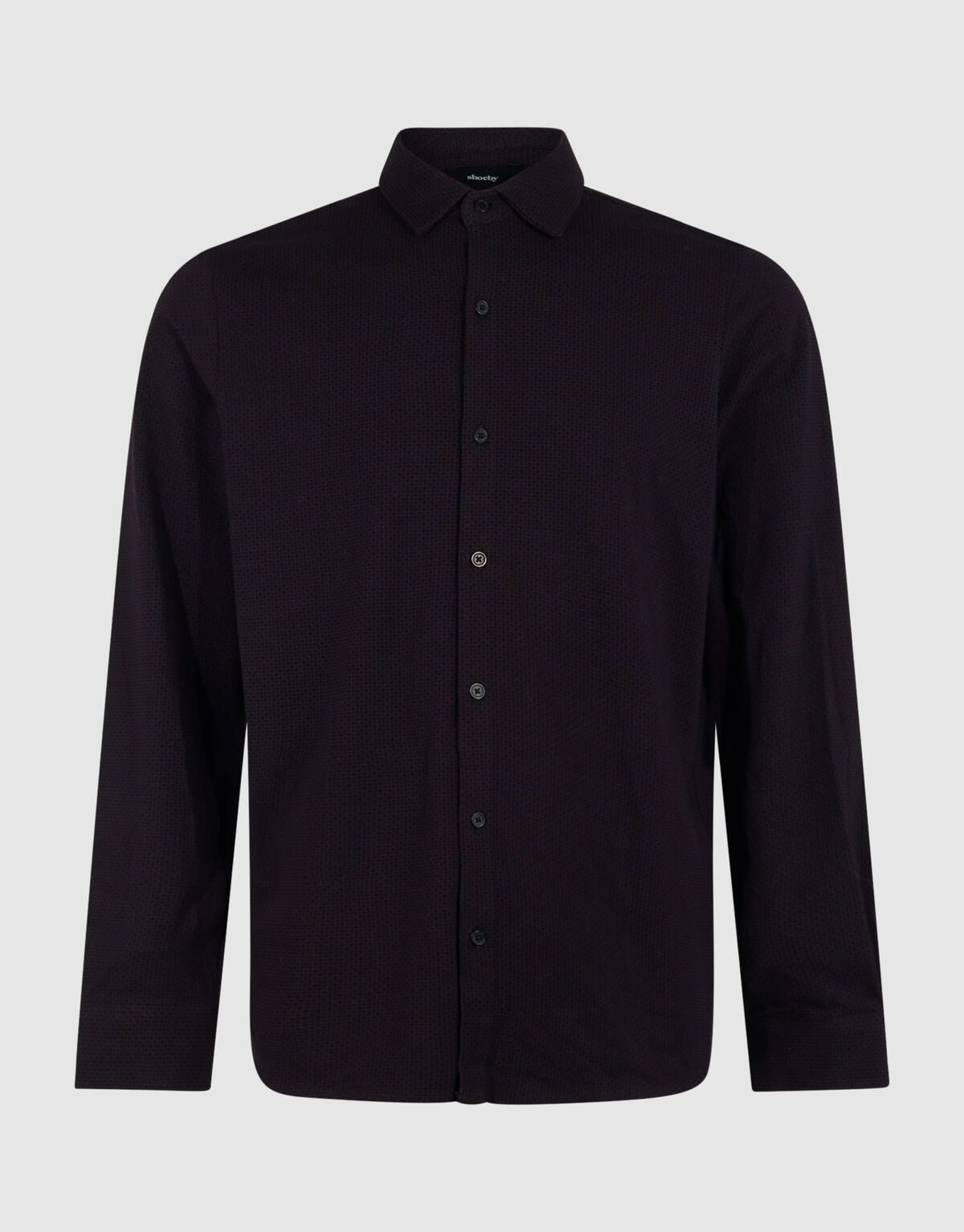 Printed Logo Overhemd Donkerrood SHOEBY MEN