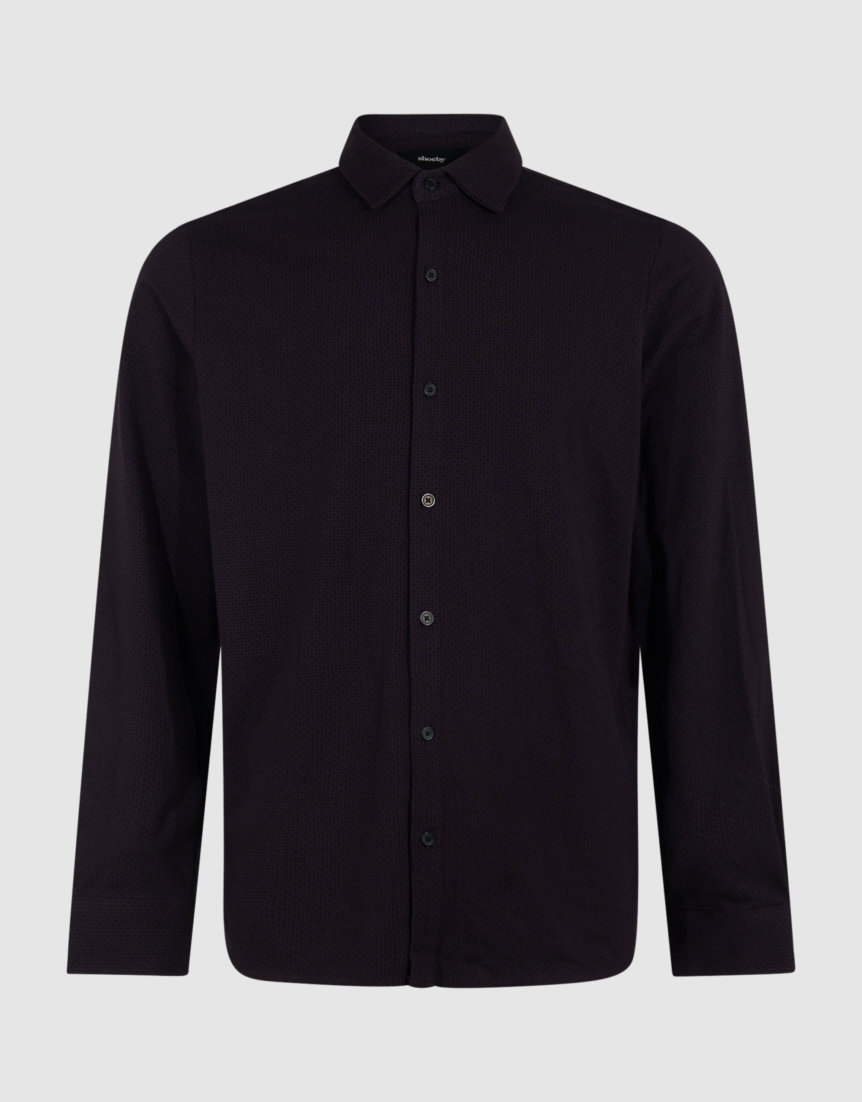 Printed Logo Overhemd Donkerrood SHOEBY MEN