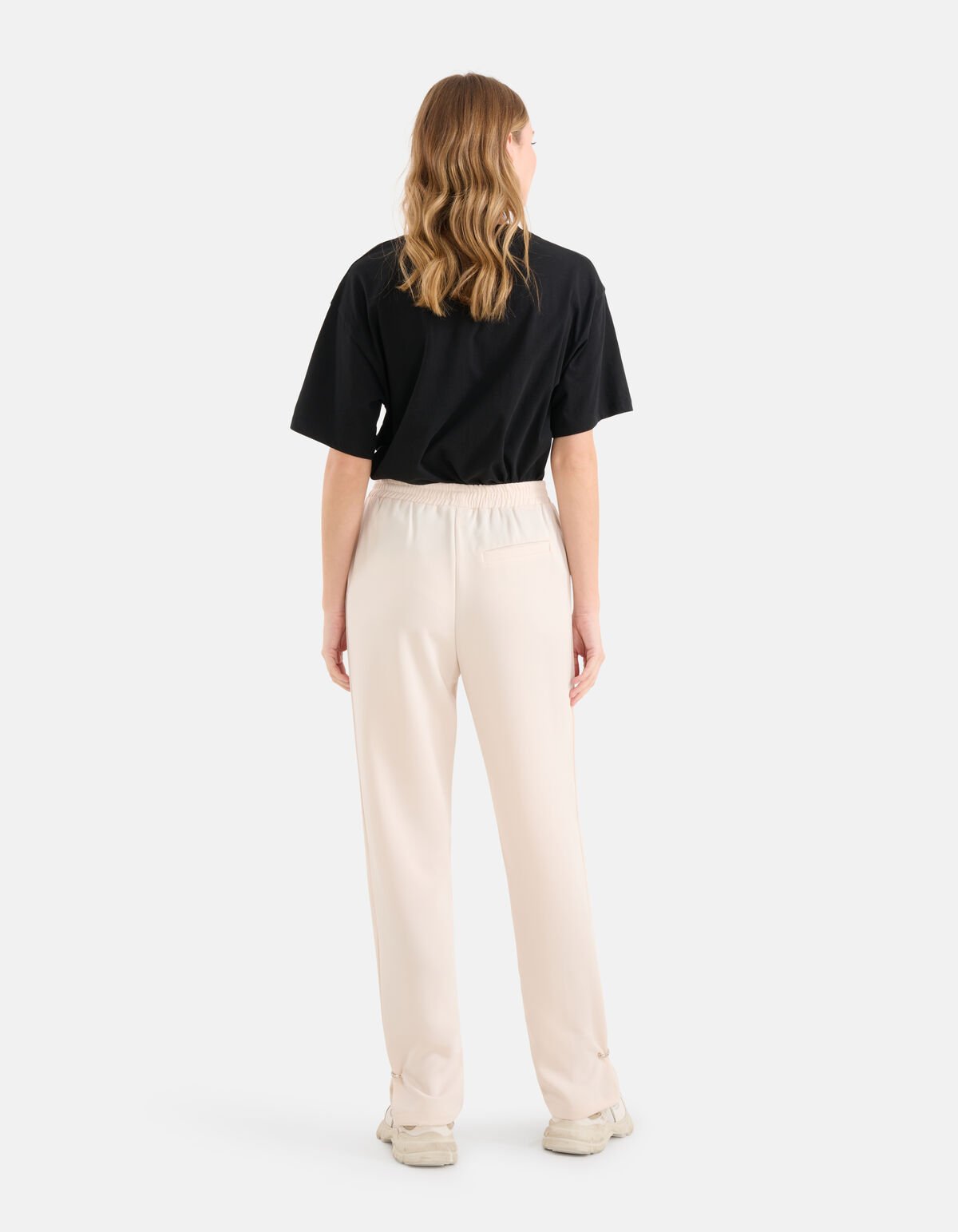 Wide Leg Broek Gebroken Wit SHOEBY WOMEN