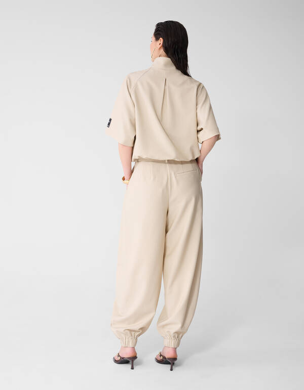 Sporty Broek Zand SHOEBY WOMEN