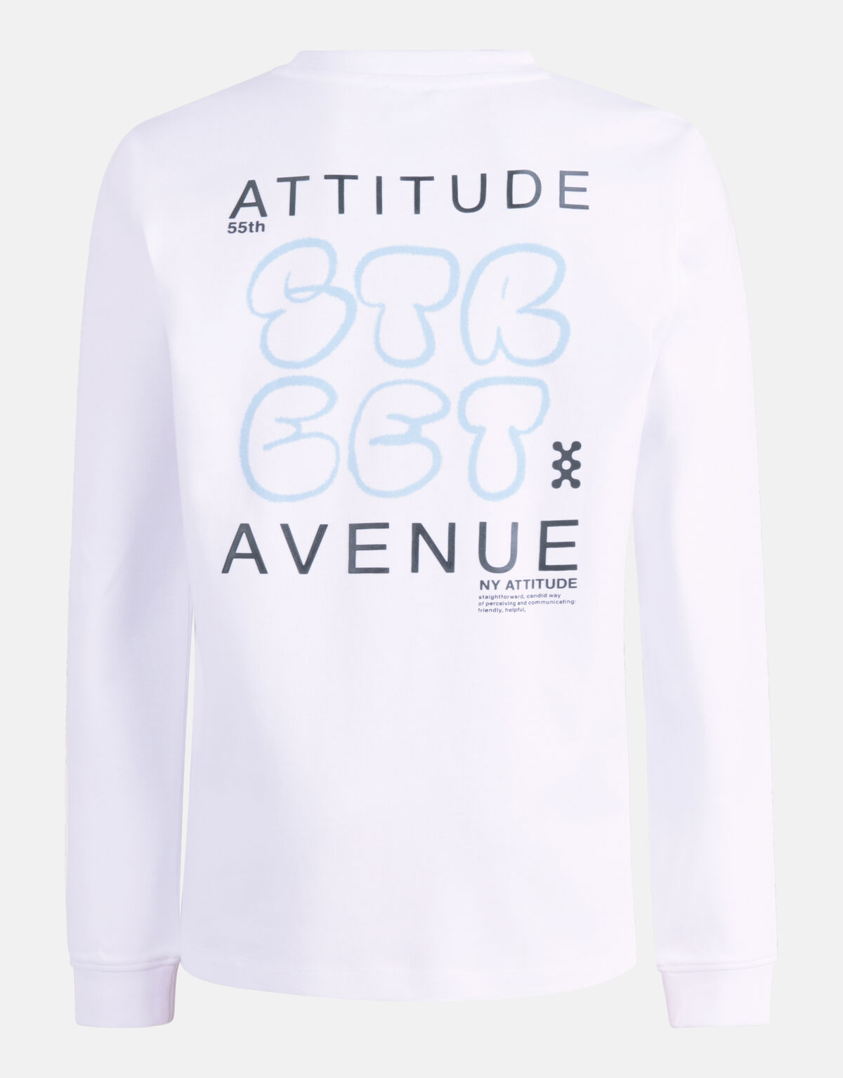 Grafisch Longsleeve Wit SHOEBY BOYS