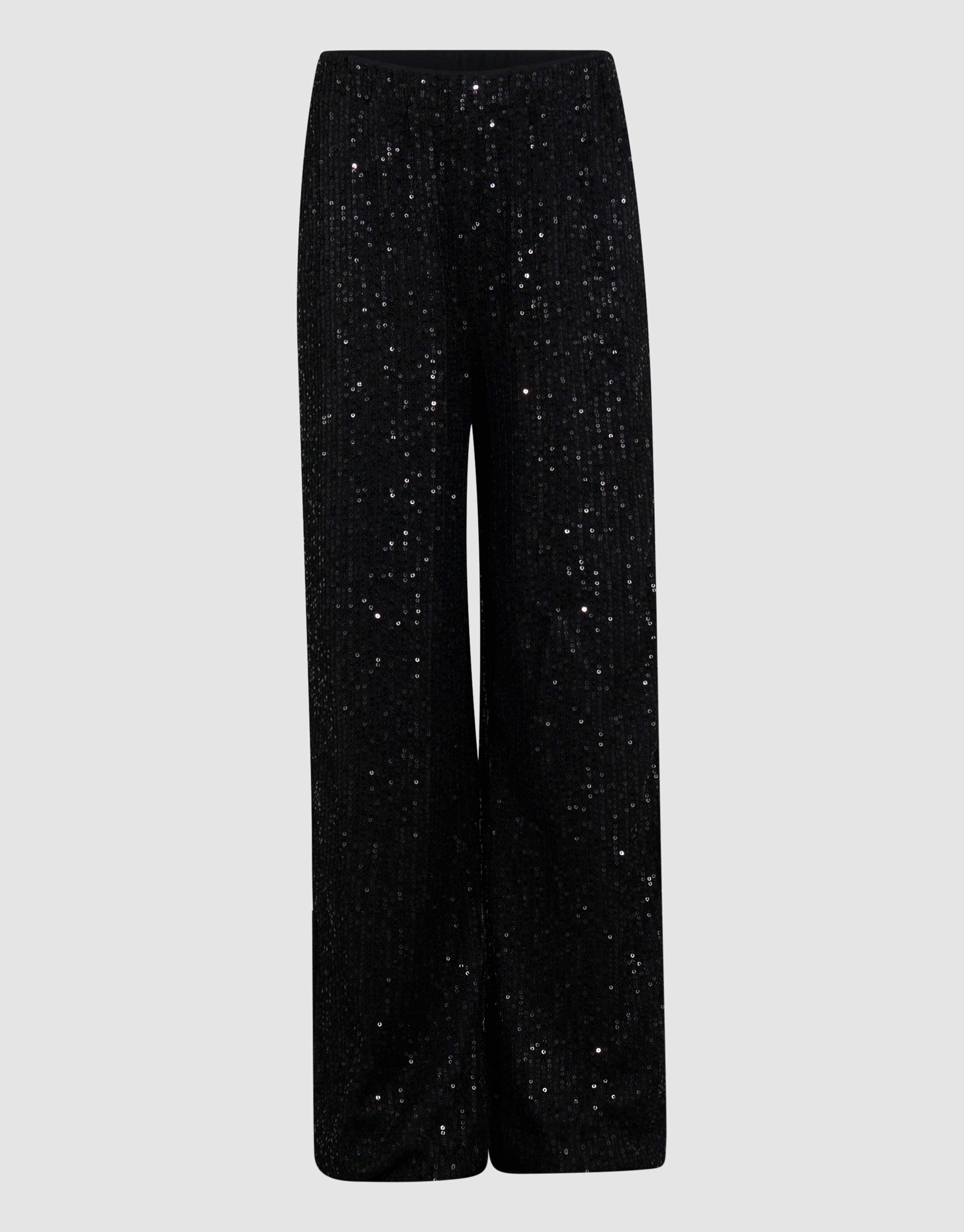 Sequin Tape Wide Leg Broek Zwart SHOEBY GIRLS
