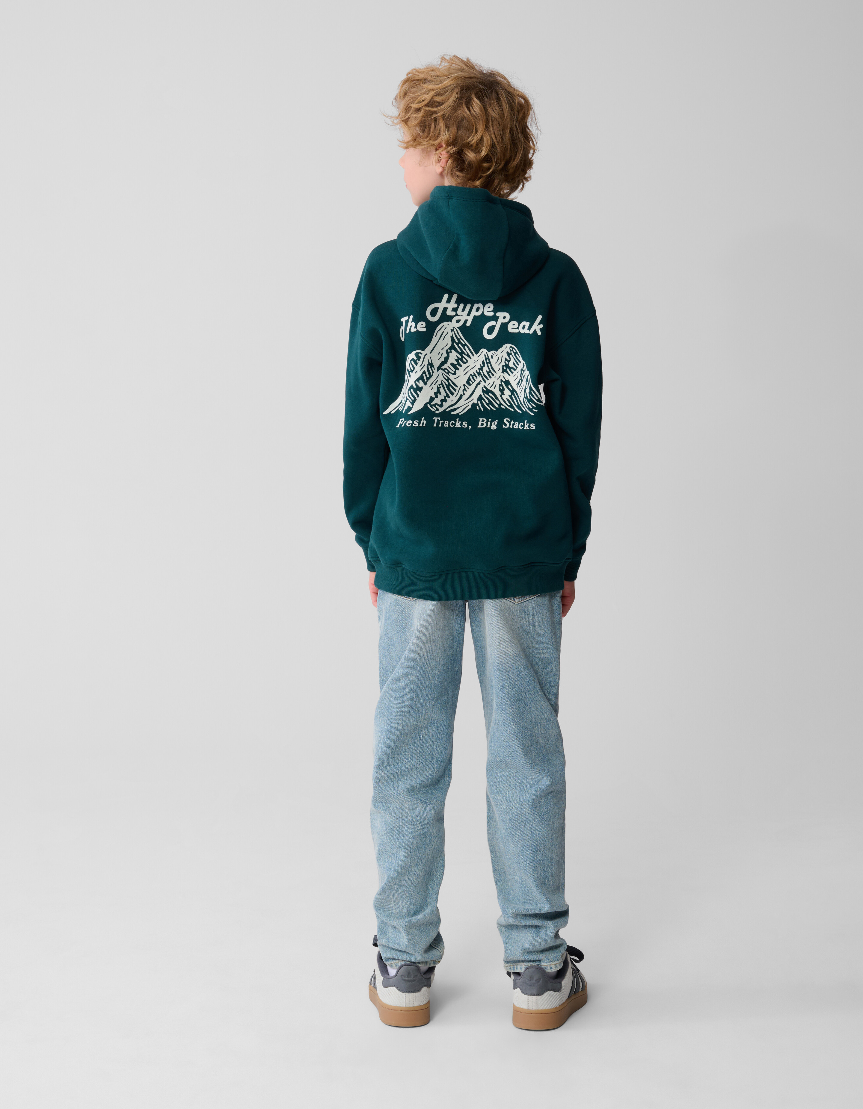 Hype Artwork Hoodie Donkergroen SHOEBY BOYS