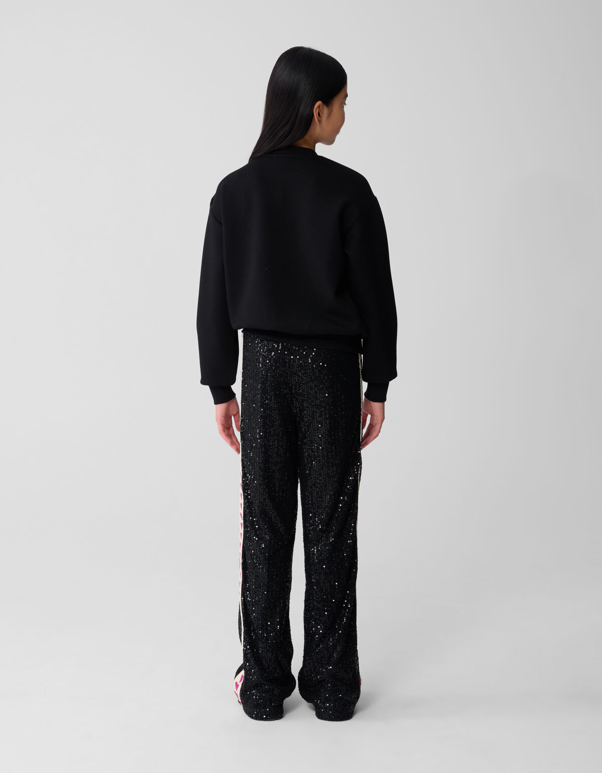 Big Strik Sweater Zwart SHOEBY GIRLS