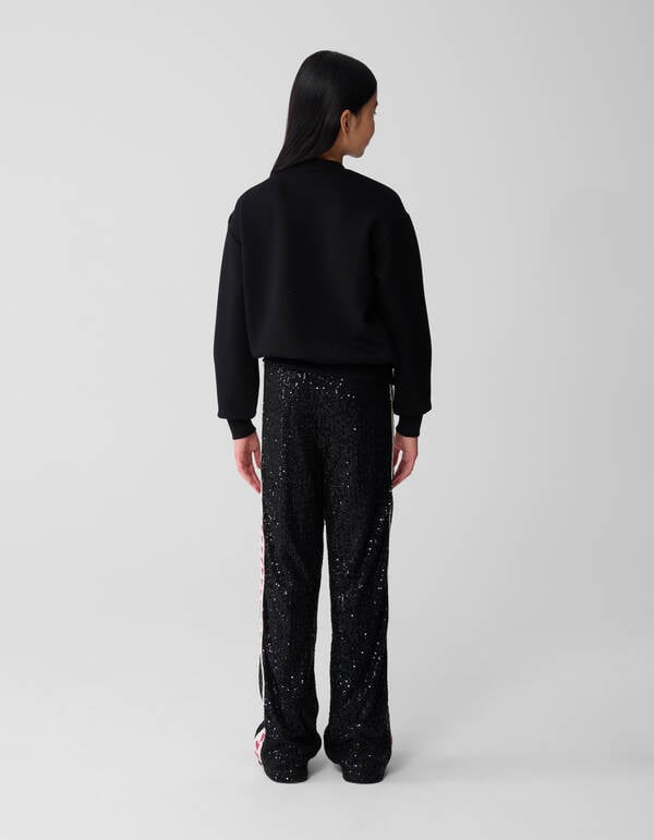 Big Strik Sweater Zwart SHOEBY GIRLS