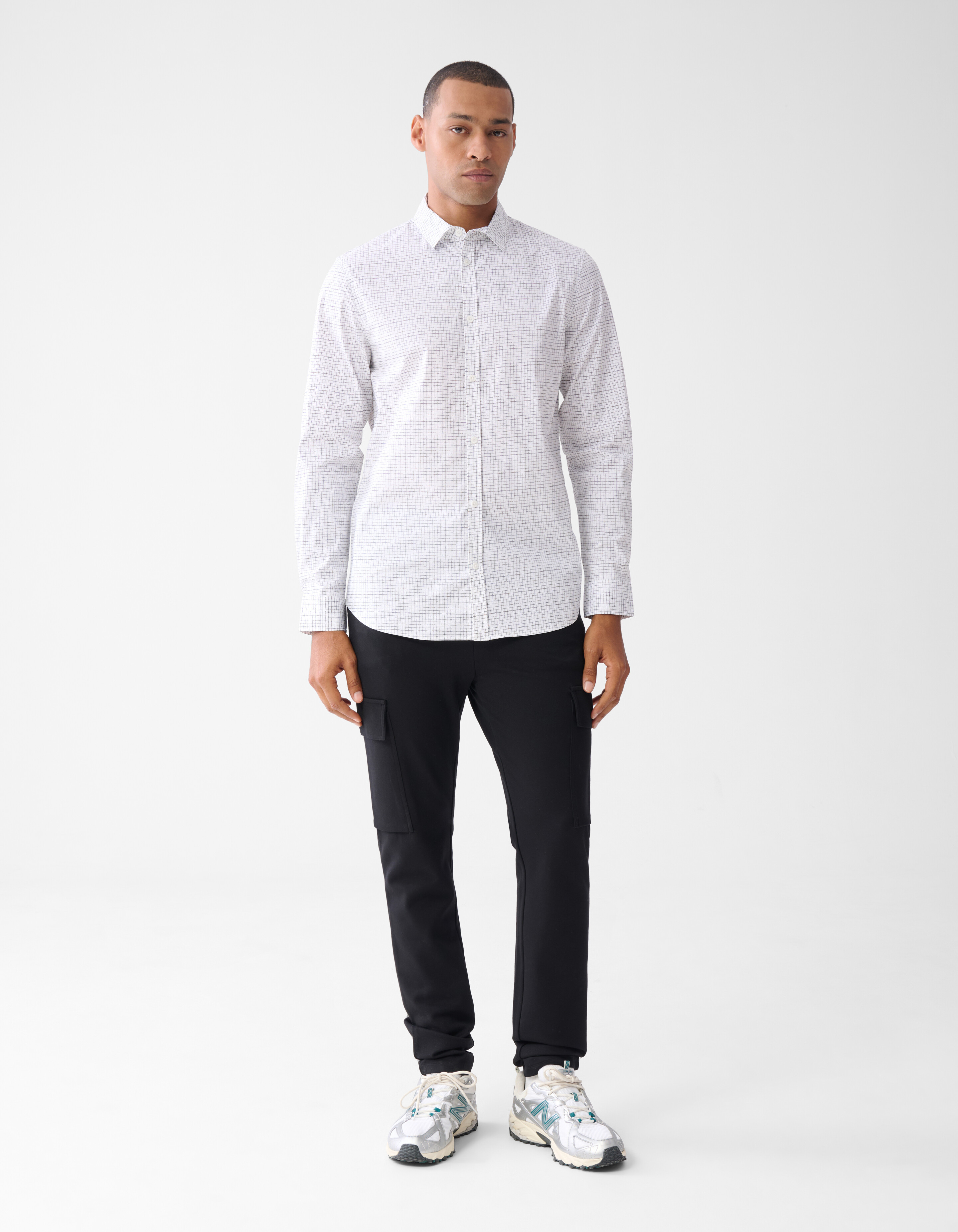 Printed Overhemd Wit SHOEBY MEN