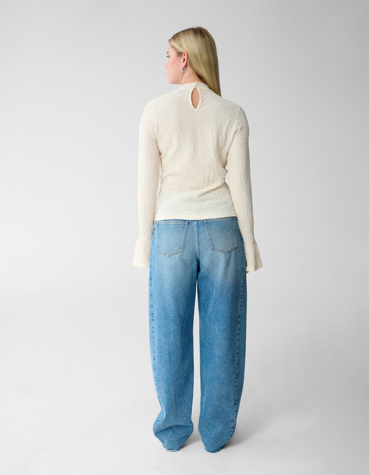 Structuur Top Gebroken Wit SHOEBY WOMEN