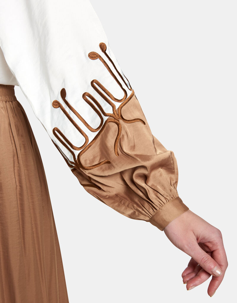 Contrast Blouse by Mieke