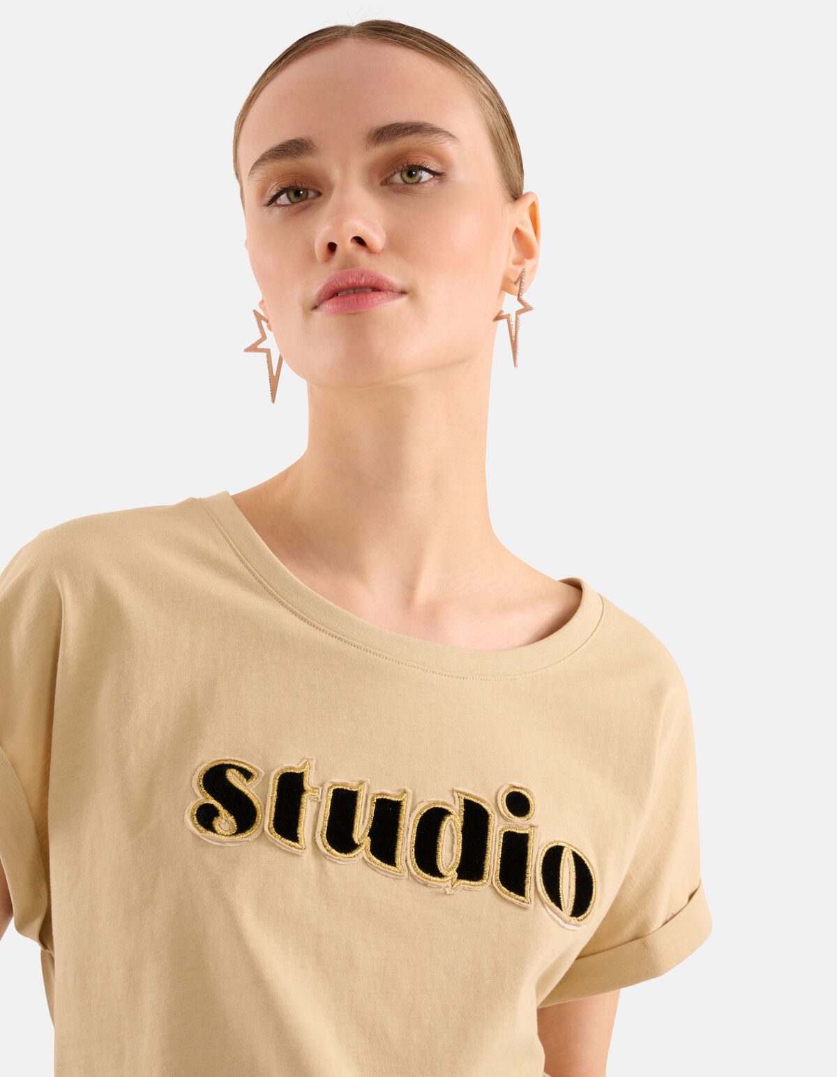 Artwork T-shirt Beige SHOEBY WOMEN