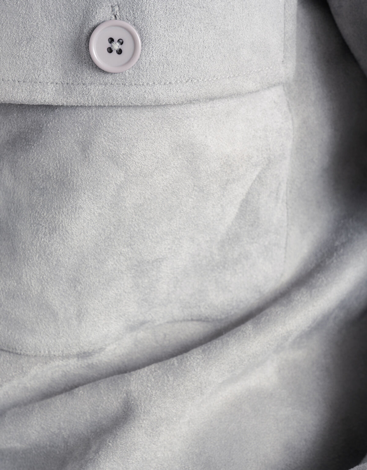 Suedine Overshirt Grijs REFILL