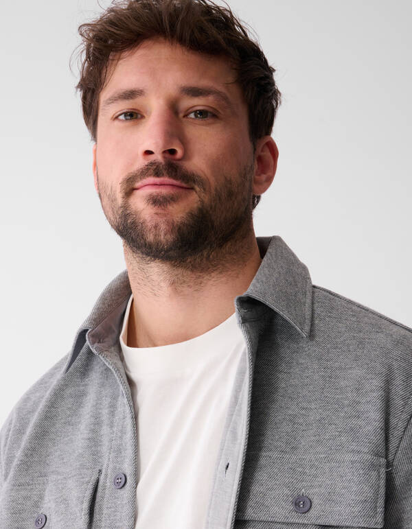 Soft Overshirt Lichtgrijs SHOEBY MEN