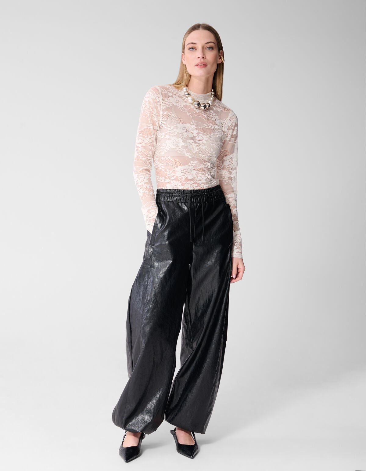 Flower Kanten Top Gebroken Wit SHOEBY WOMEN