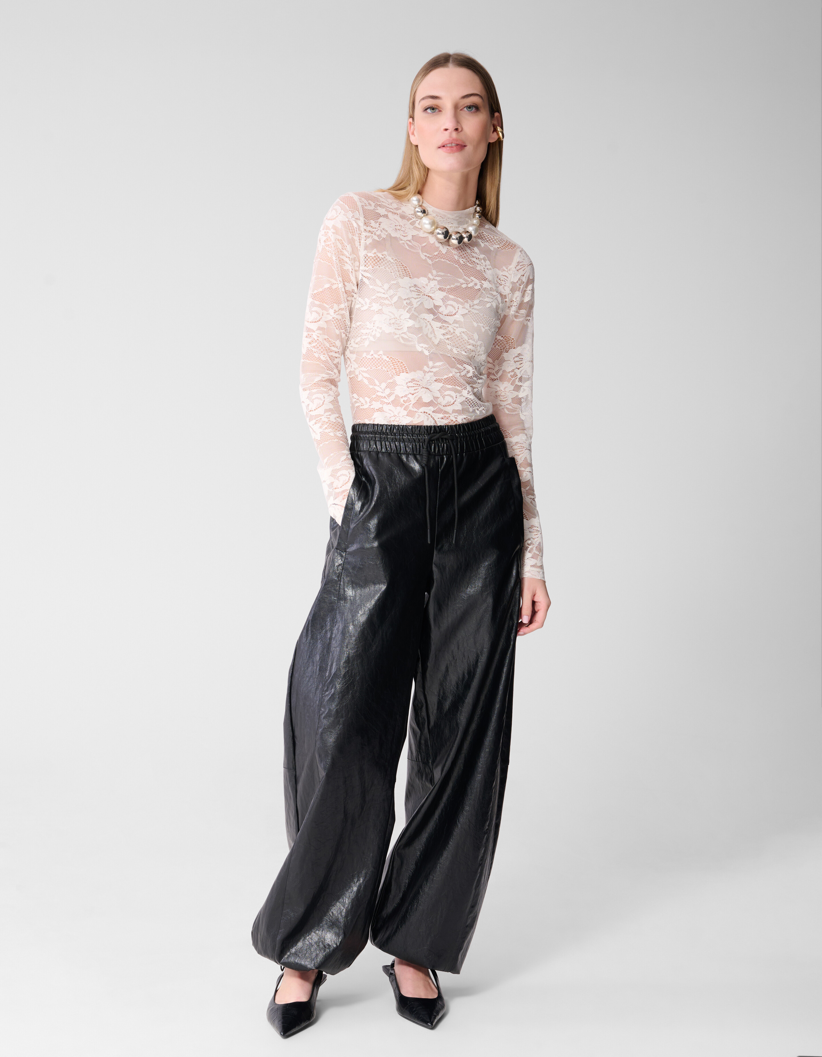 Flower Kanten Top Gebroken Wit SHOEBY WOMEN