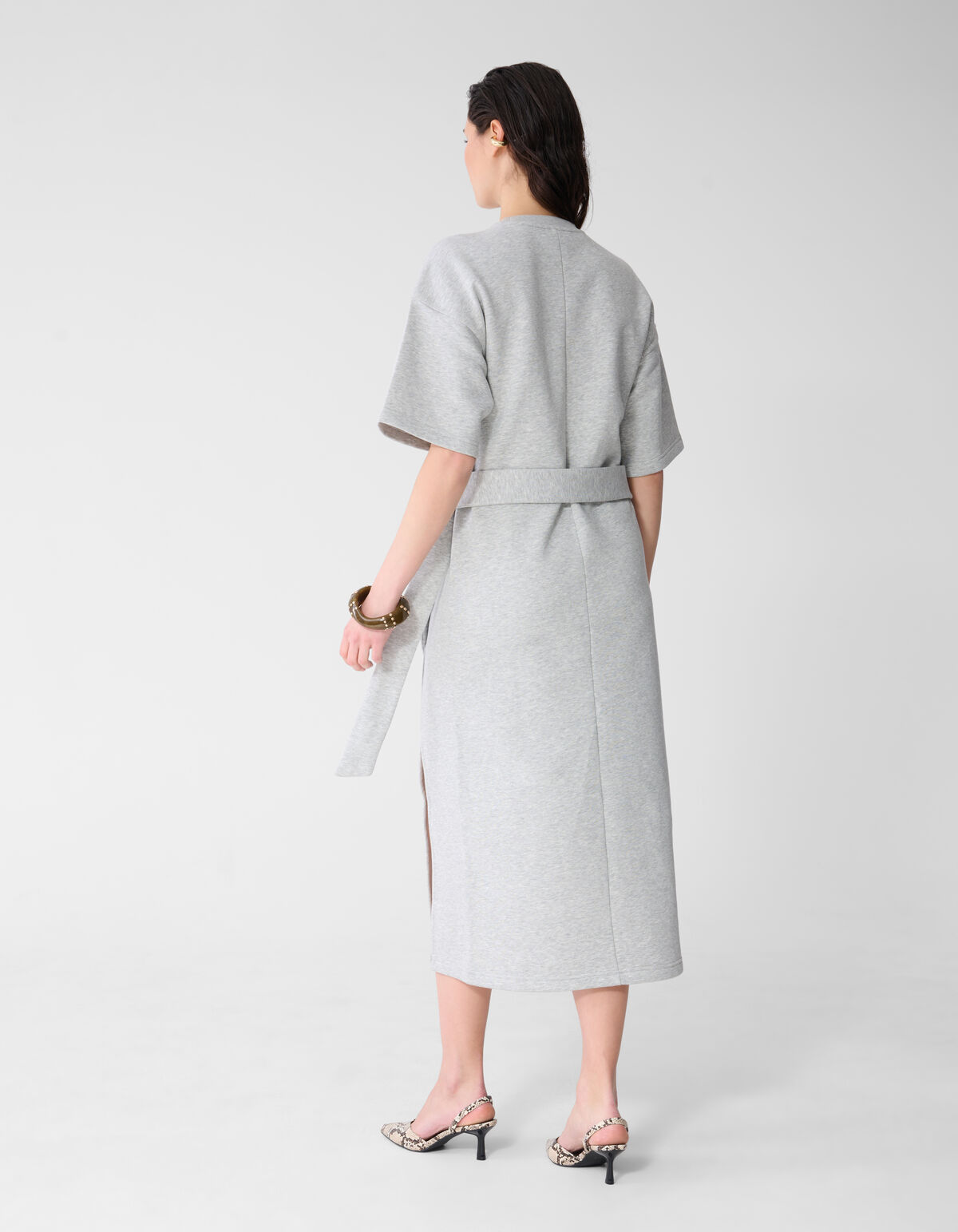 Sweat Maxi Jurk Lichtgrijs SHOEBY WOMEN