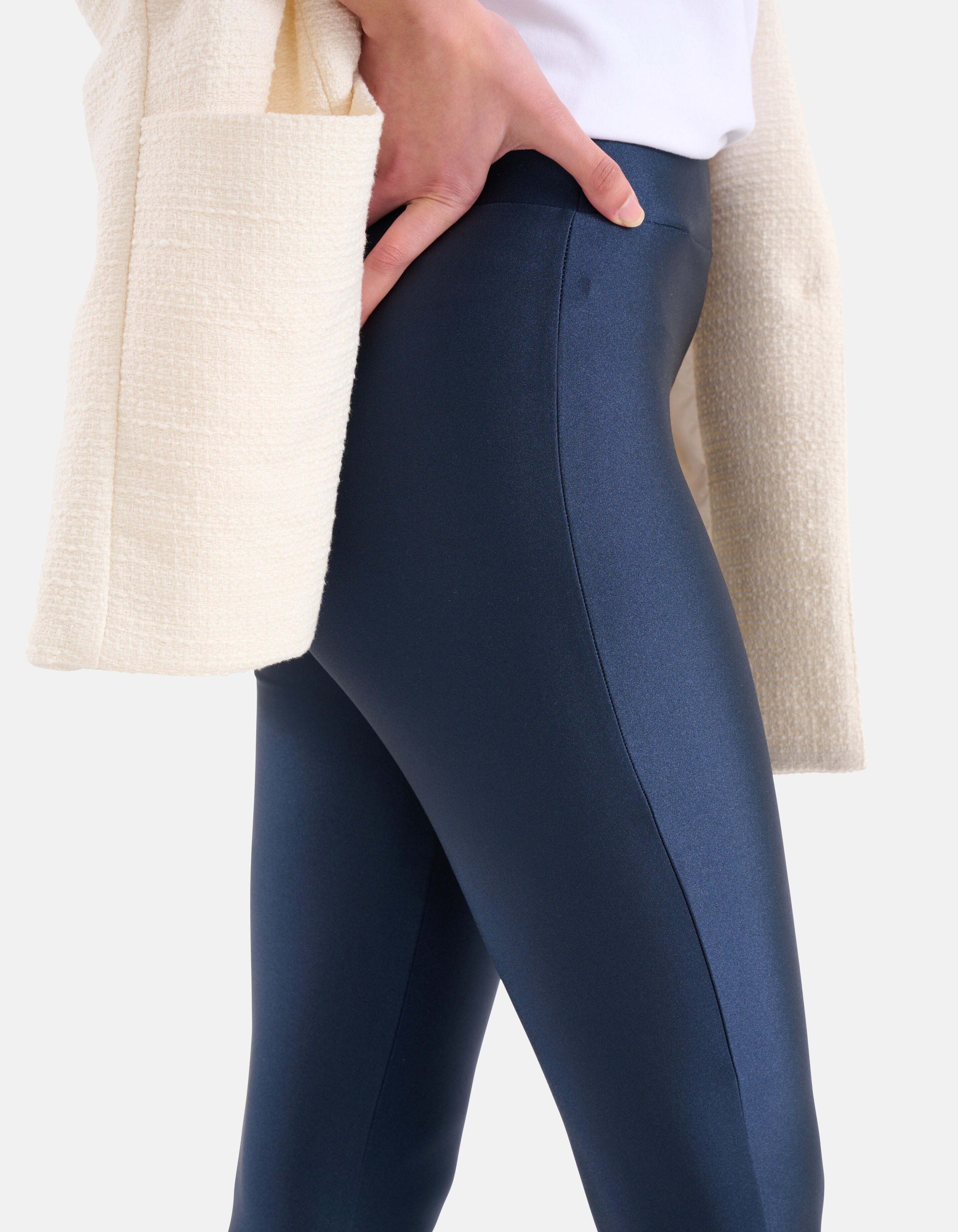 Glanzende Legging Donkerblauw SHOEBY WOMEN