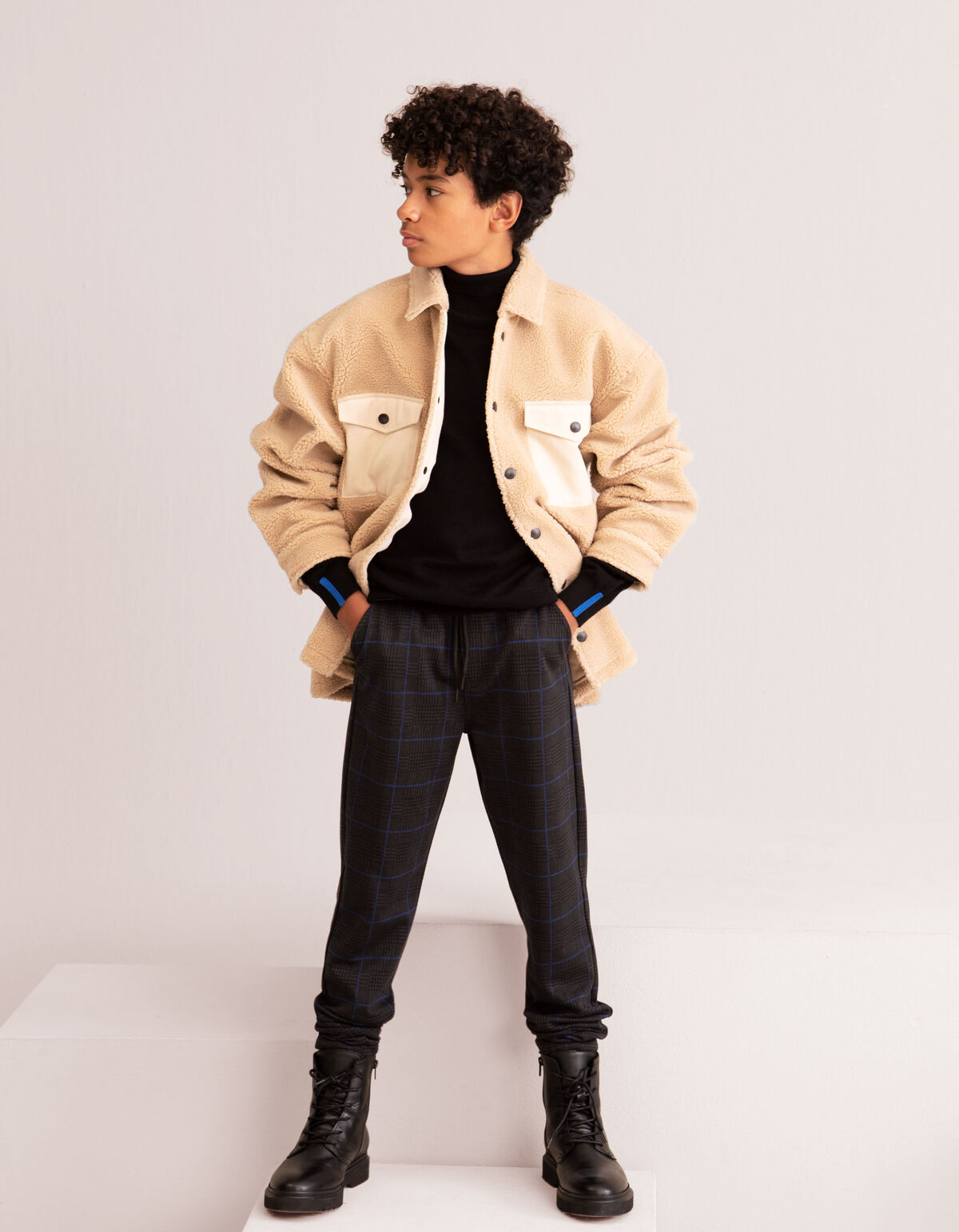 Teddy Overshirt Beige SHOEBY BOYS