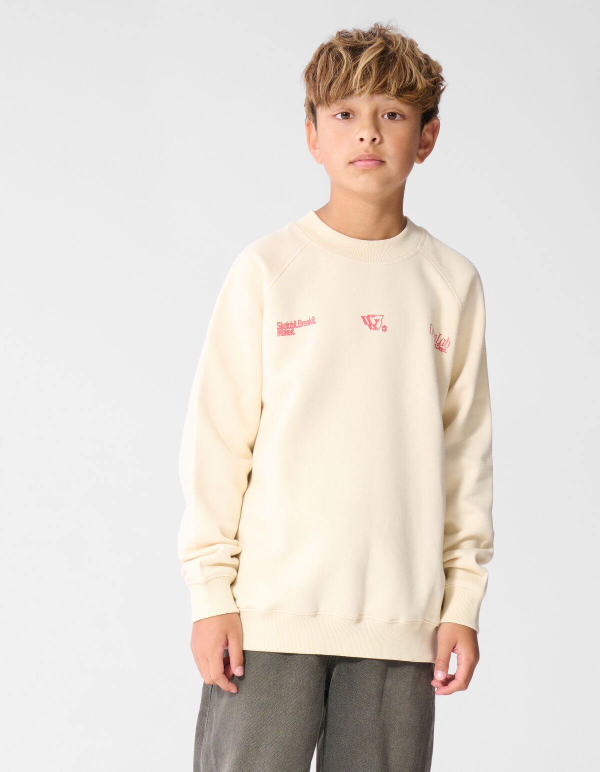 Sketch Sweater Ecru SHOEBY BOYS