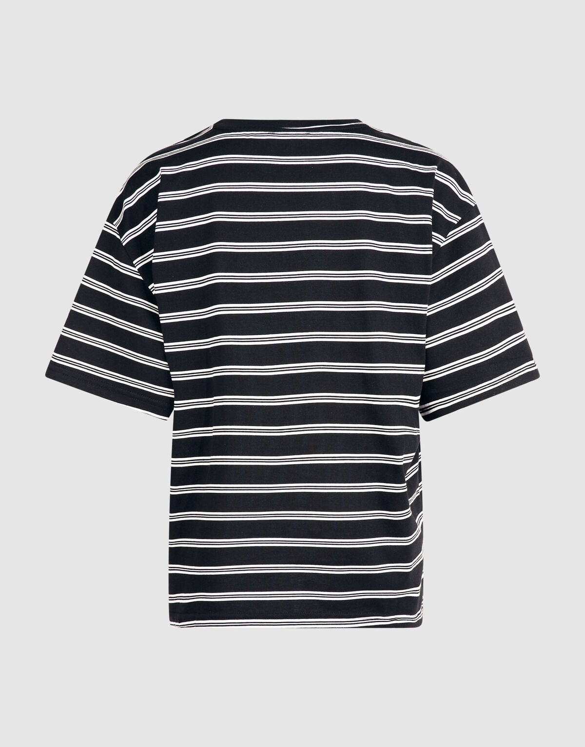 Scarf Striped T-shirt Zwart/Wit SHOEBY WOMEN