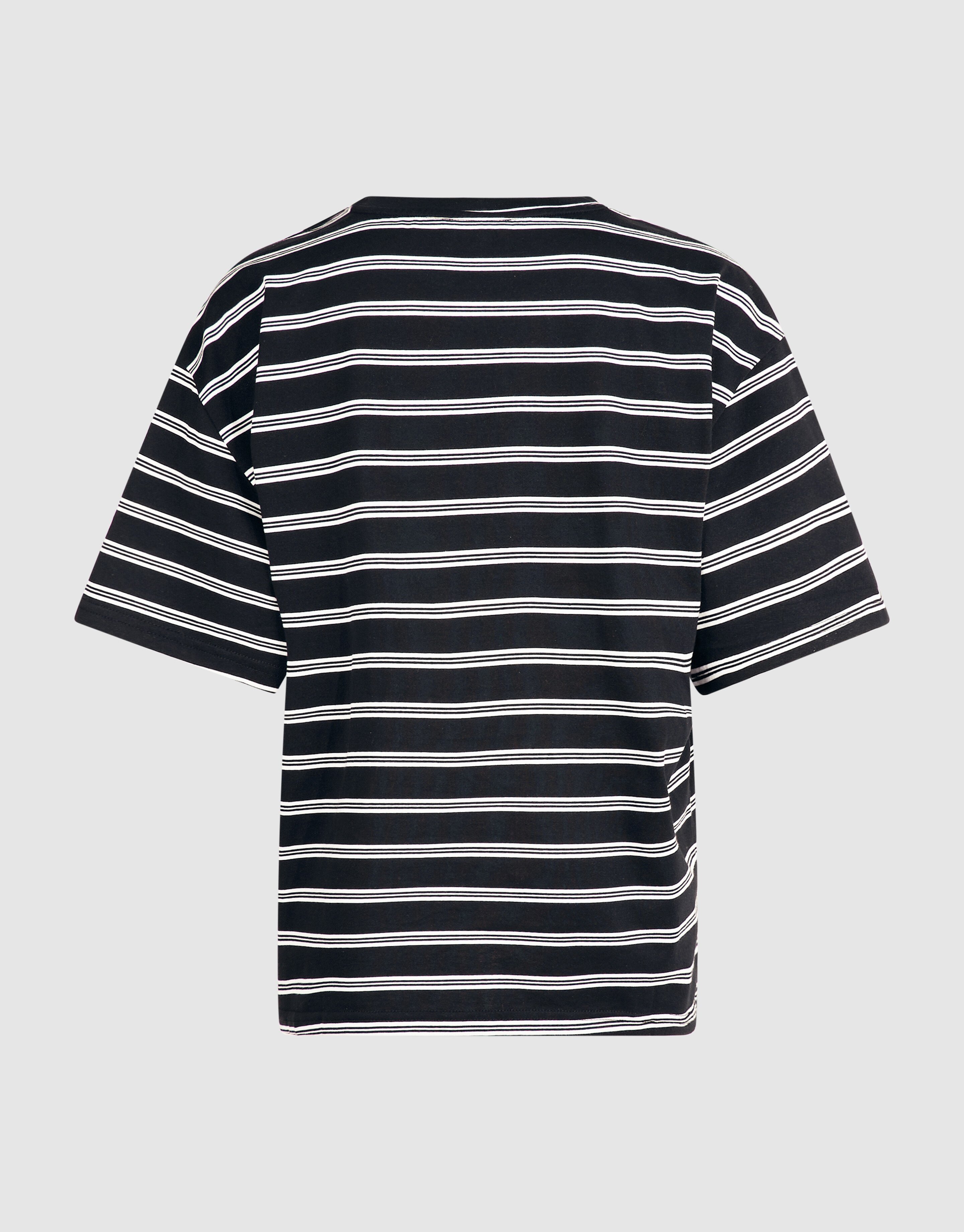 Scarf Striped T-shirt Zwart/Wit SHOEBY WOMEN