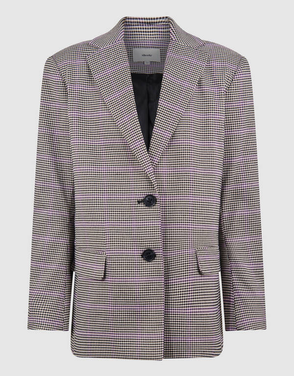 Ruiten Artwork Blazer Lichtbruin SHOEBY GIRLS
