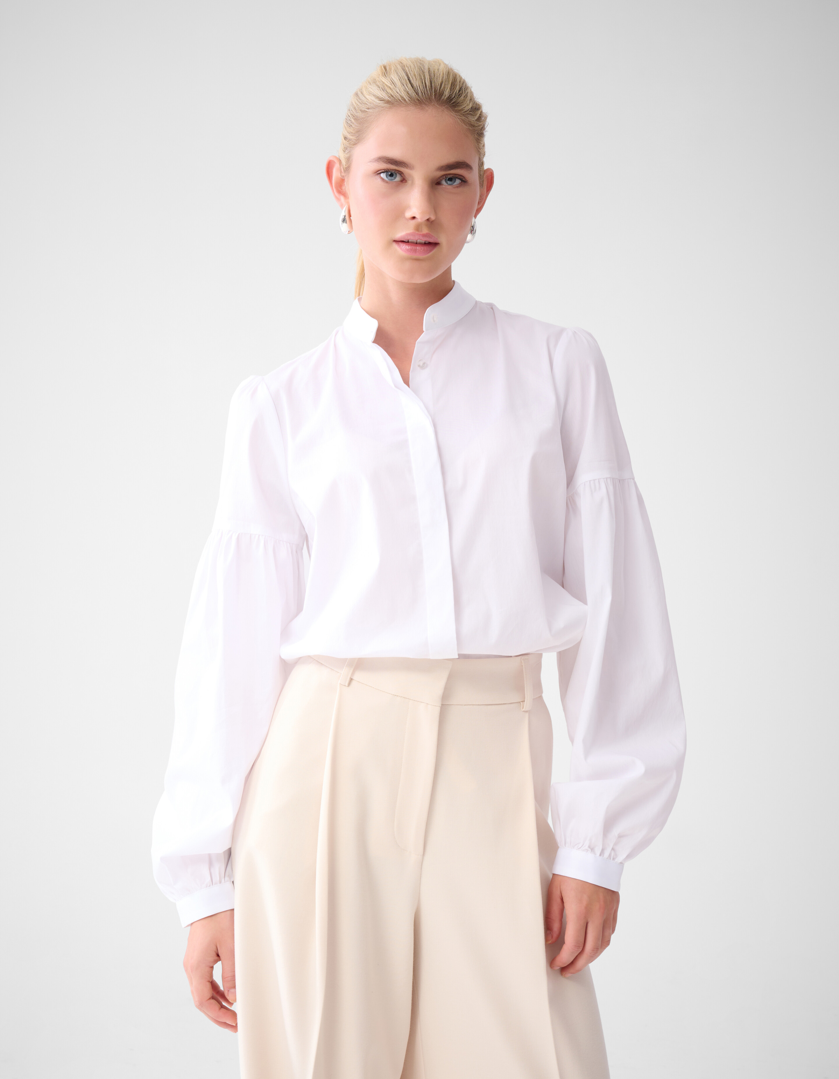 Poplin Blouse Wit By Lonneke SHOEBY WOMEN